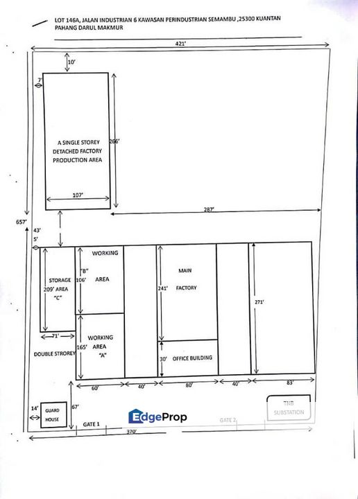 Warehouse/Factory at Semambu Industrial Area, Kuantan, Pahang, Kuantan