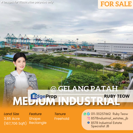 PTP Gelang Patah - Medium Industrial Land for Sale, Johor, Gelang Patah