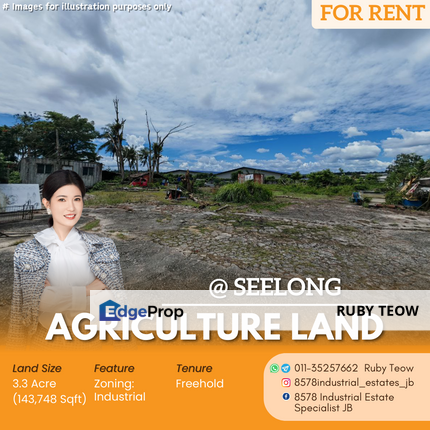 Seelong - Agriculture Land for Rent, Johor, Senai