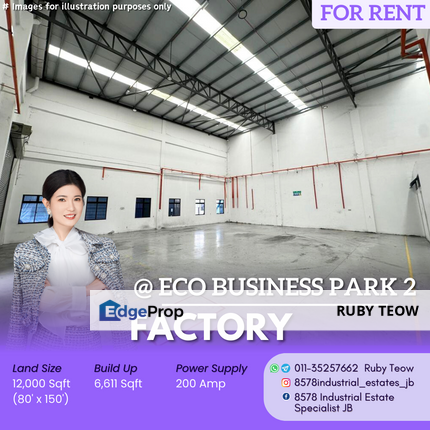 Eco Business Park 2 - Factory for Rent, Johor, Senai