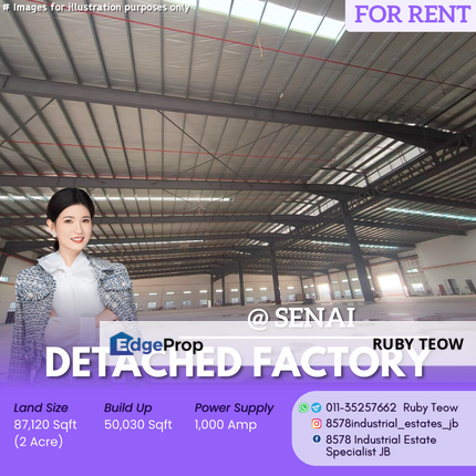 Senai - Detached Factory for Rent, Johor, Senai