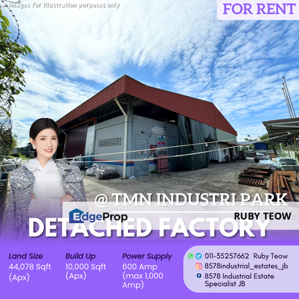 Taman Industri Park - Detached Factory for Rent, Johor, Kulai