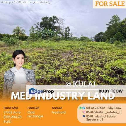 Kulai - Converting Medium Industry Land for Sale, Johor, Johor Bahru