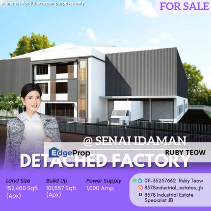 Kawasan Perindustrian Senai Idaman - Detached Factory for Sale, Johor, Senai
