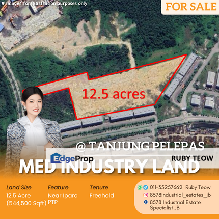 PTP Port Tanjung Pelepas - Medium Industry Land for Sale, Johor, Gelang Patah