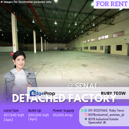 Kawasan Perindustrian Senai - Detached Factory for Rent, Johor, Senai