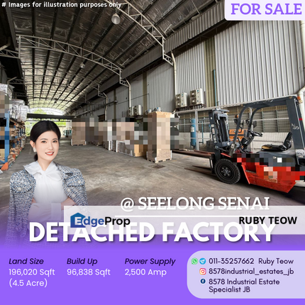 Seelong Senai - Detached Factory with Office for Sale, Johor, Senai