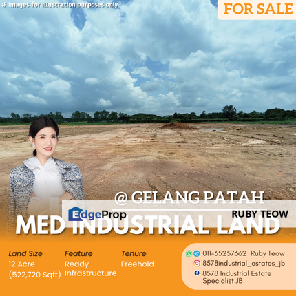 PTP Gelang Patah - Medium Industrial Land for Sale, Johor, Gelang Patah