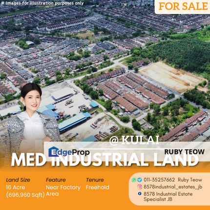 Kulai - Medium Industrial Land for Sale, Johor, Johor Bahru