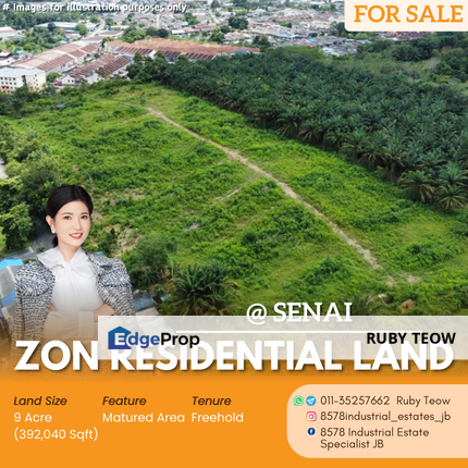 Senai - Zoning Residential Land for Sale, Johor, Senai