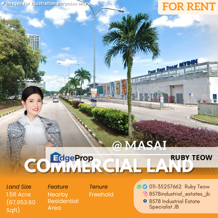 Masai - Commercial Land for Rent, Johor, Johor Bahru