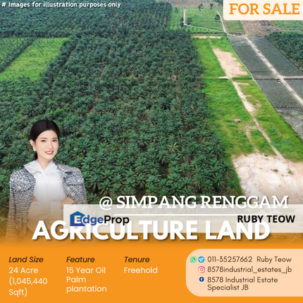 Machap Simpang Renggam - Agriculture Land for Sale, Johor, Simpang Renggam