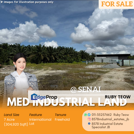 Senai - Medium Industrial Land for Sale, Johor, Senai