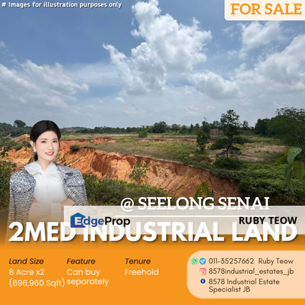 Seelong Senai - 2 Medium Industrial Land for Sale, Johor, Senai