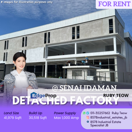 Taman Senai Idaman - Detached Factory for Rent, Johor, Senai