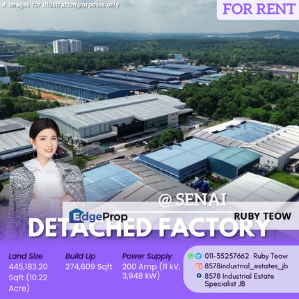 Senai - Detached Factory for Rent, Johor, Senai