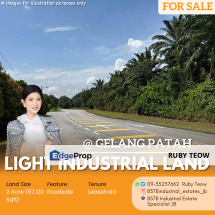 Gelang Patah - Ulu Choh - Light Industrial Land for Sale, Johor, Gelang Patah