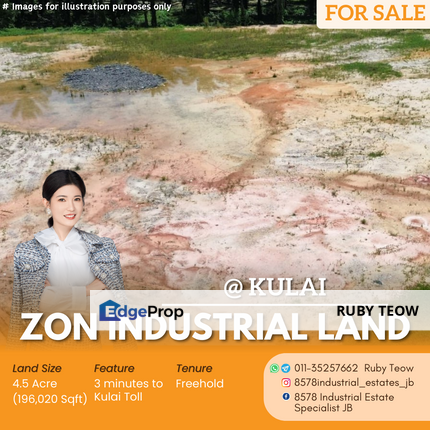 Kulai - Zoning Industrial Land for Sale, Johor, Johor Bahru