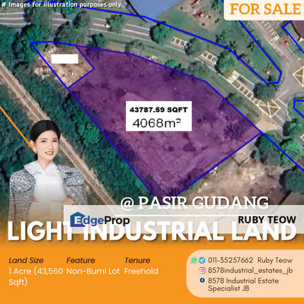 Pasir Gudang - Light Industrial Land for Sale, Johor, Pasir Gudang