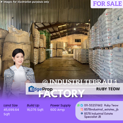 Taman Perindustrian Tebrau 1 - Factory or Sale, Johor, Johor Bahru