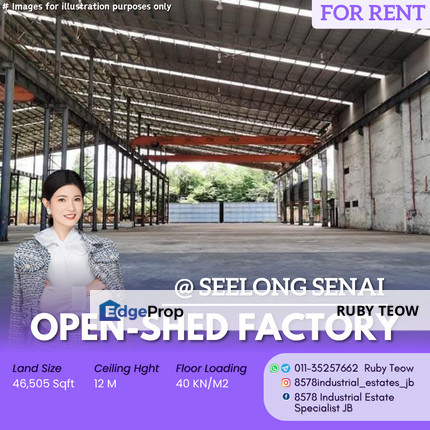 Seelong Senai - Open-shed Factory for Rent, Johor, Senai