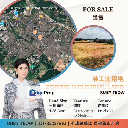 Kulai - Zoning Industrial Land for Sale, Johor, Johor Bahru