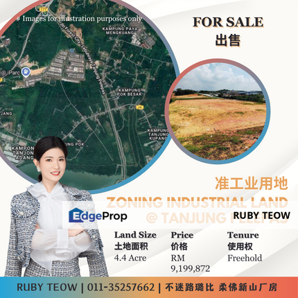 PTP Port of Tanjung Pelepas - Zoning Industrial Land for Sale, Johor, Gelang Patah