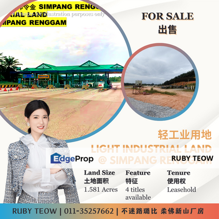 Simpang Renggam – Light Industrial Land for Sale, Johor, Kluang