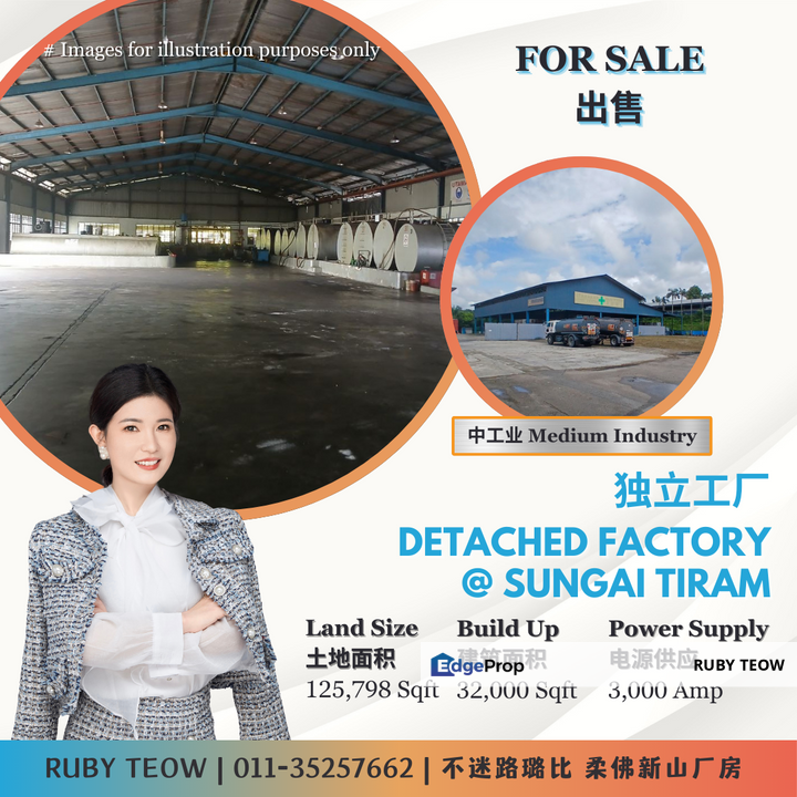 Sungai Tiram – Detached Factory for Sale, Johor, Ulu Tiram