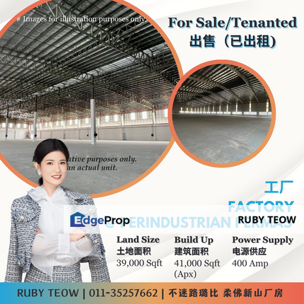 Kawasan Perindustrian Permas – Factory (Tenanted) for Sale, Johor, Masai