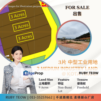 Kota Tinggi – 3 Medium Industry Land for Sale, Johor, Kota Tinggi