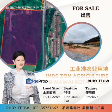 Mawai Kota Tinggi – Industrial Zoning Agriculture Land for Sale, Johor, Ulu Tiram
