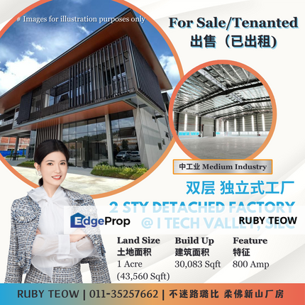 I Tech Valley @ SILC – 2 Storey Detached Factory (Tenanted) for Sale, Johor, 