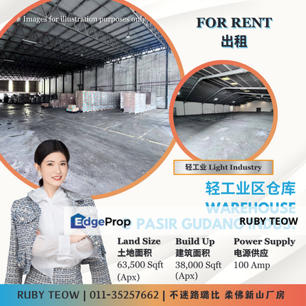 Pasir Gudang Industrial Area – Warehouse  (Light Industry) for Rent, Johor, Pasir Gudang