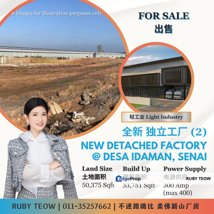 Desa Idaman @ Senai – New Detached Factory for Sale (2), Johor, Kulai