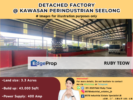 Kawasan Perindustrian Seelong - Detached Factory For Sale, Johor, Senai