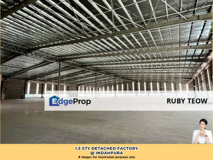 Indahpura - 1.5 Sty Detached Factory For Sale, Johor, Kulai