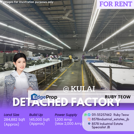 Kulai - Detached Factory for Rent, Johor, Kulai