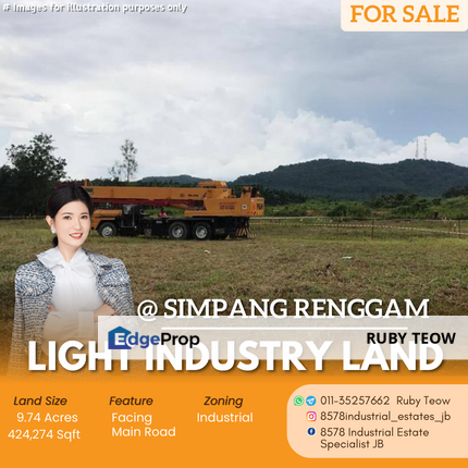 Simpang Renggam - Light Industry Land For Sale, Johor, Kluang