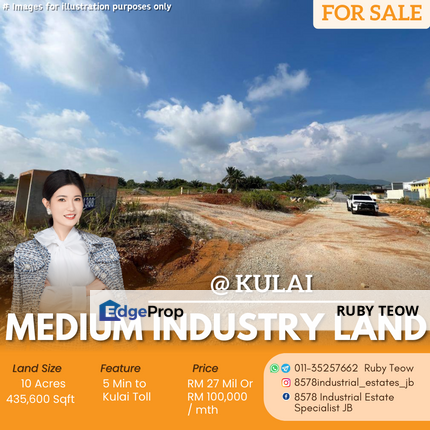 Kulai - Medium Industrial Land For Sale, Johor, Kulai