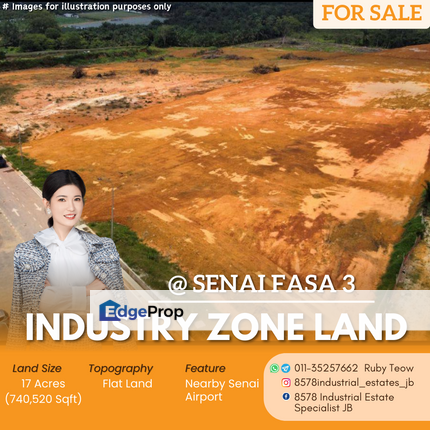 Senai Fasa 3 - Industry Zone Land For Sale, Johor, Senai