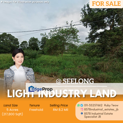 Seelong - Light Industry Land For Sale, Johor, Senai