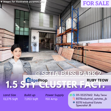 Setia Business Park 2 - 1.5 Sty Cluster Factory for Sale, Johor, Skudai