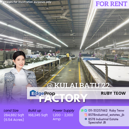 Kulai Batu 22 - Factory for Rent, Johor, Kulai