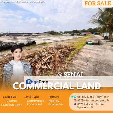 Senai - Commercial Zone Land For Sale, Johor, Kulai