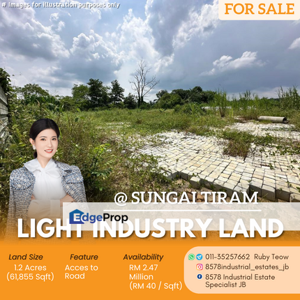 Sungai Tiram - Light Industry Land For Sale, Johor, Ulu Tiram