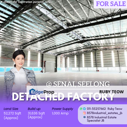 Kawasan Perindustrian Senai Seelong - Detached Factory for Sale, Johor, Senai