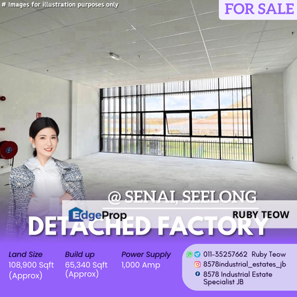 Kawasan Perindustrian Senai Seelong - Detached Factory for Sale, Johor, Senai