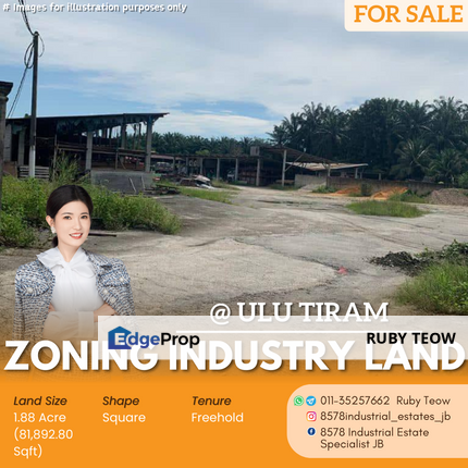 Ulu Tiram - Zoning Industry Land for Sale, Johor, Ulu Tiram