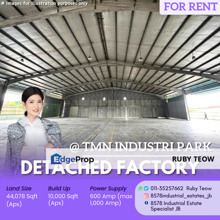 Taman Industri Park - Detached Factory for Rent, Johor, Kulai